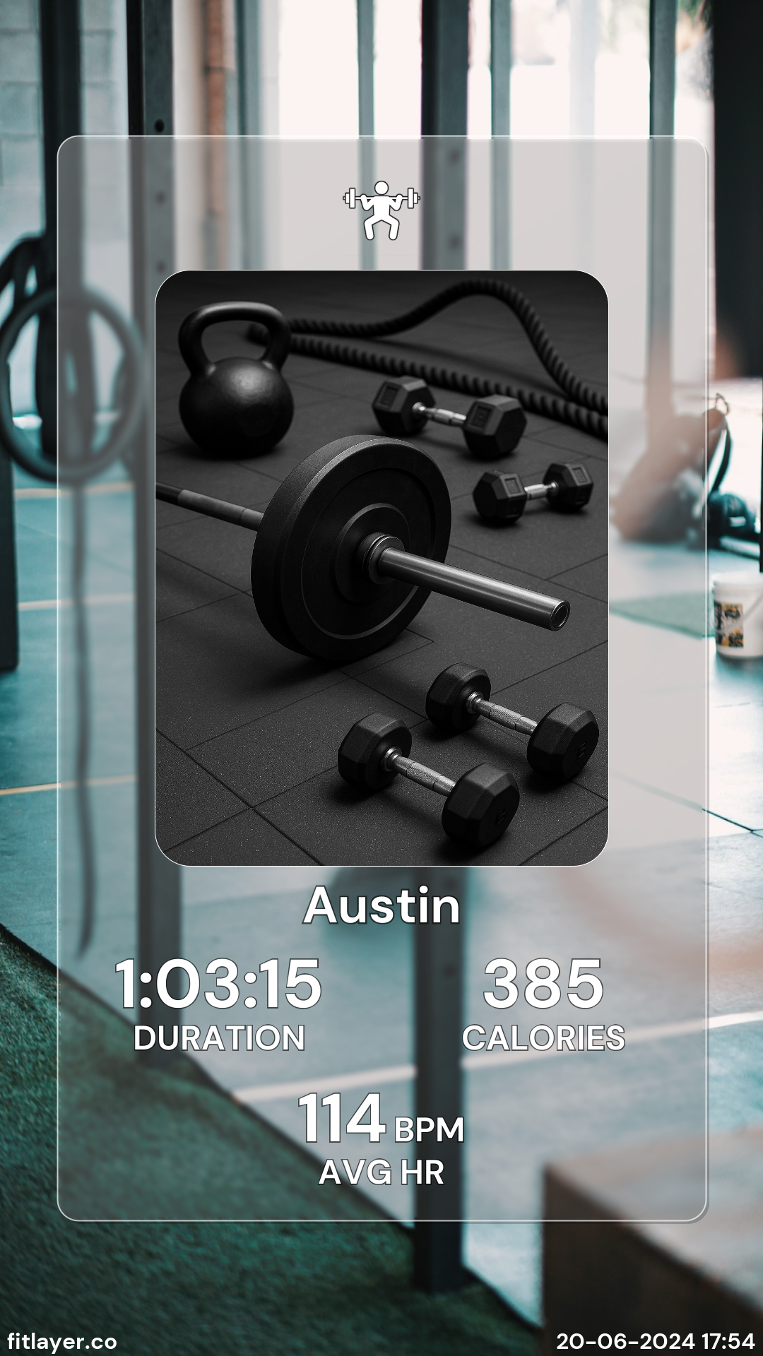 Thumbnail of User generated workout card 7